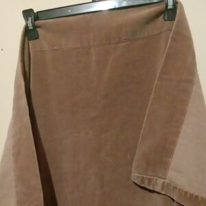 Brown Suede feeling  Panel curtain length 82in